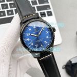 Replica Breitling Chronometre Navitimer Black Case Blue Dial Watch